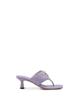 Gucci Mystic Purple Nappa Charlotte Leather Sandals -   -  Gucci.